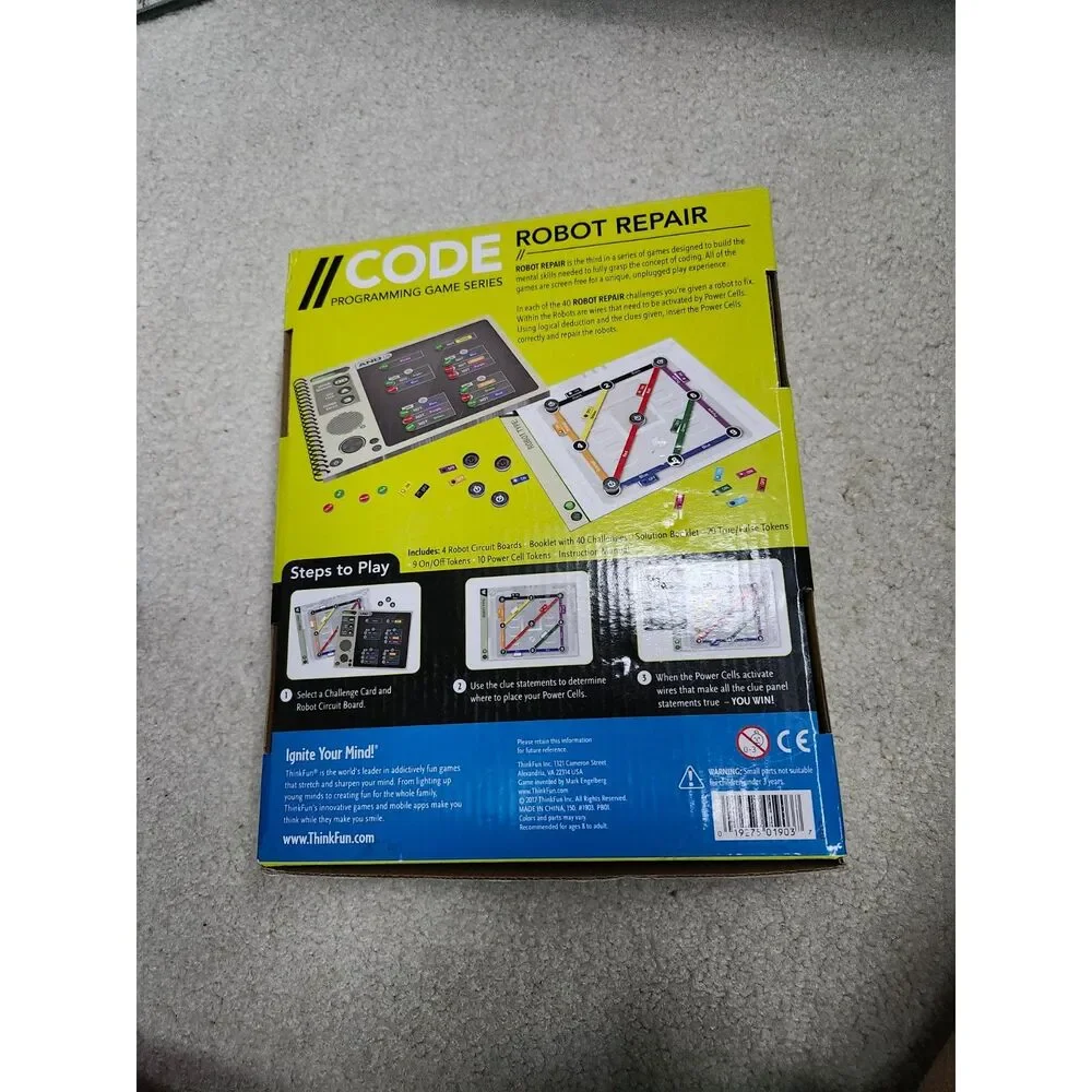 ThinkFun CODE: Robot Repair Programming Logic Game STEM - Picture 2 of 3